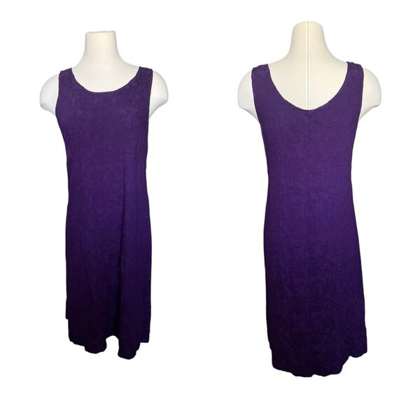 Teddi vintage embroidered dress M/L Purple tunic grunge boho Witchy - Picture 1 of 5